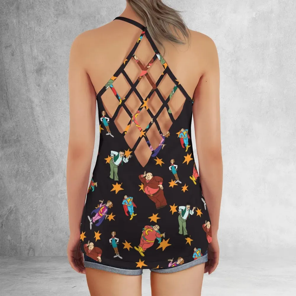 The Three Stooges Action Criss Cross Tank Top - 3