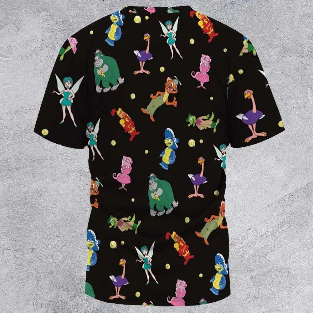 Willy's Vintage Charracters All-Over Print Unisex T-Shirt - 2