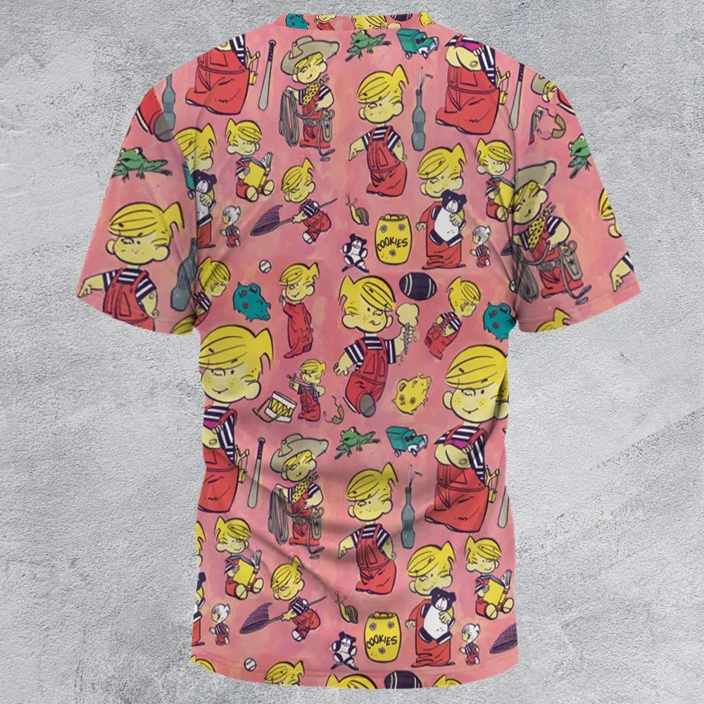 Just Pretend I'm Listening Dennis The Menace All-Over Print Unisex T-Shirt - 2