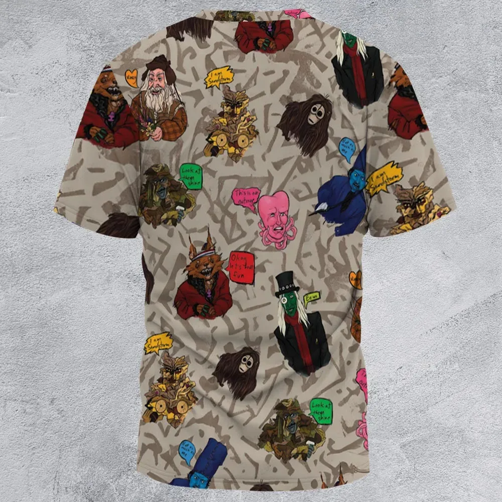 Look At Them Shine Mighty Boosh All-Over Print Unisex T-Shirt - 2