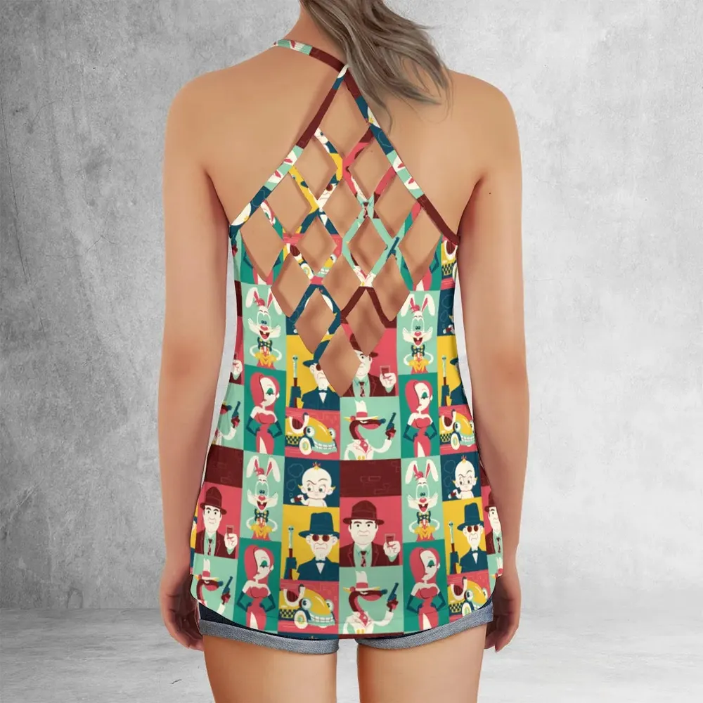 Toontown Threads Who Framed Roger Rabbit Criss Cross Tank Top - 3