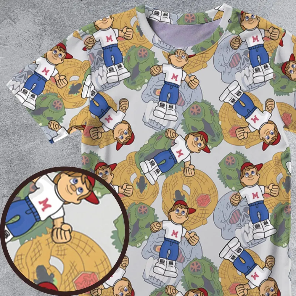 Mighty Max Monster All-Over Print Unisex T-Shirt - 4