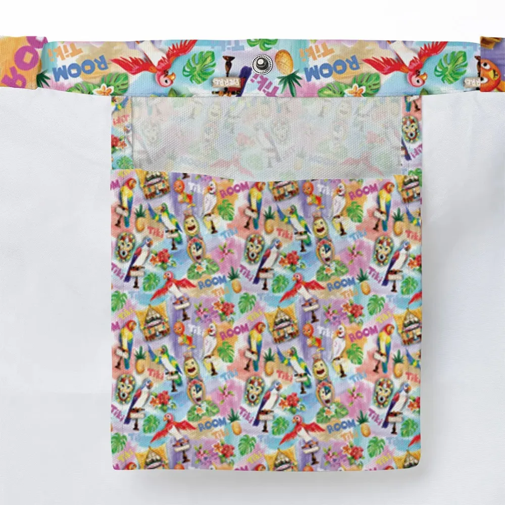Tiki Room With Orange Bird Large Tote Bag - 3