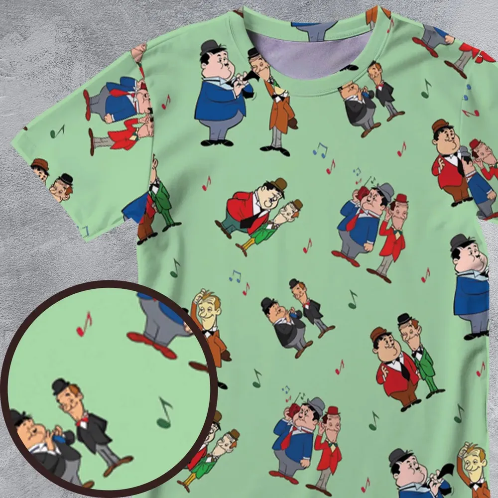 Another Fine Mess Laurel And Hardy All-Over Print Unisex T-Shirt - 4
