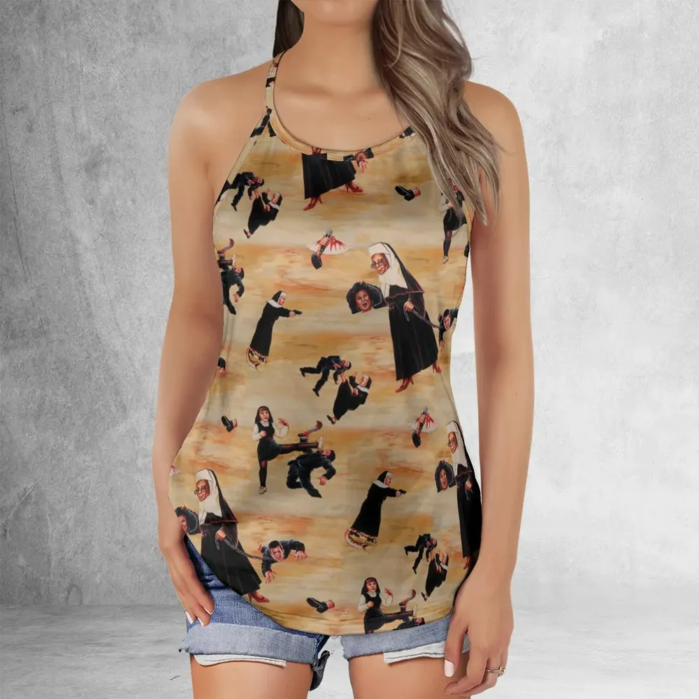 Bless You Sister Act Criss Cross Tank Top - 2