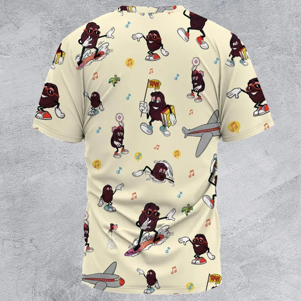 Hardee's california Raisins Mascots All-Over Print Unisex T-Shirt - 2