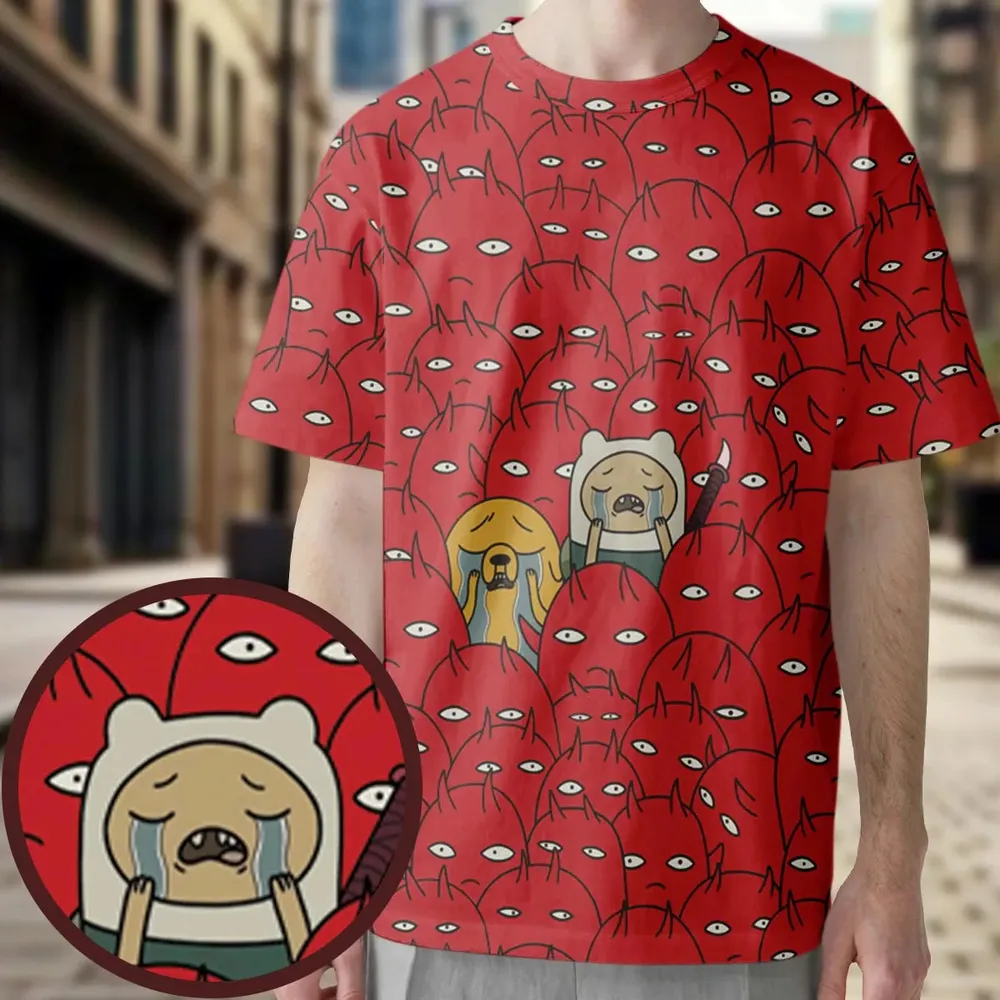 At Hell Adventure Time All-Over Print Unisex T-Shirt - 3