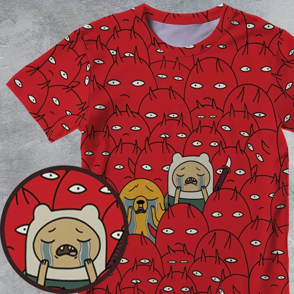 At Hell Adventure Time All-Over Print Unisex T-Shirt - 4