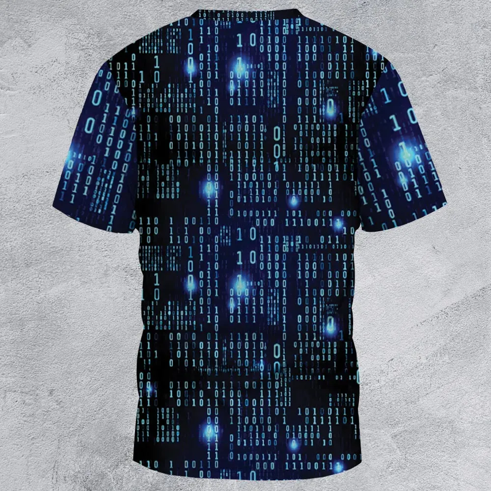 Binary Vibes All-Over Print Unisex T-Shirt - 2