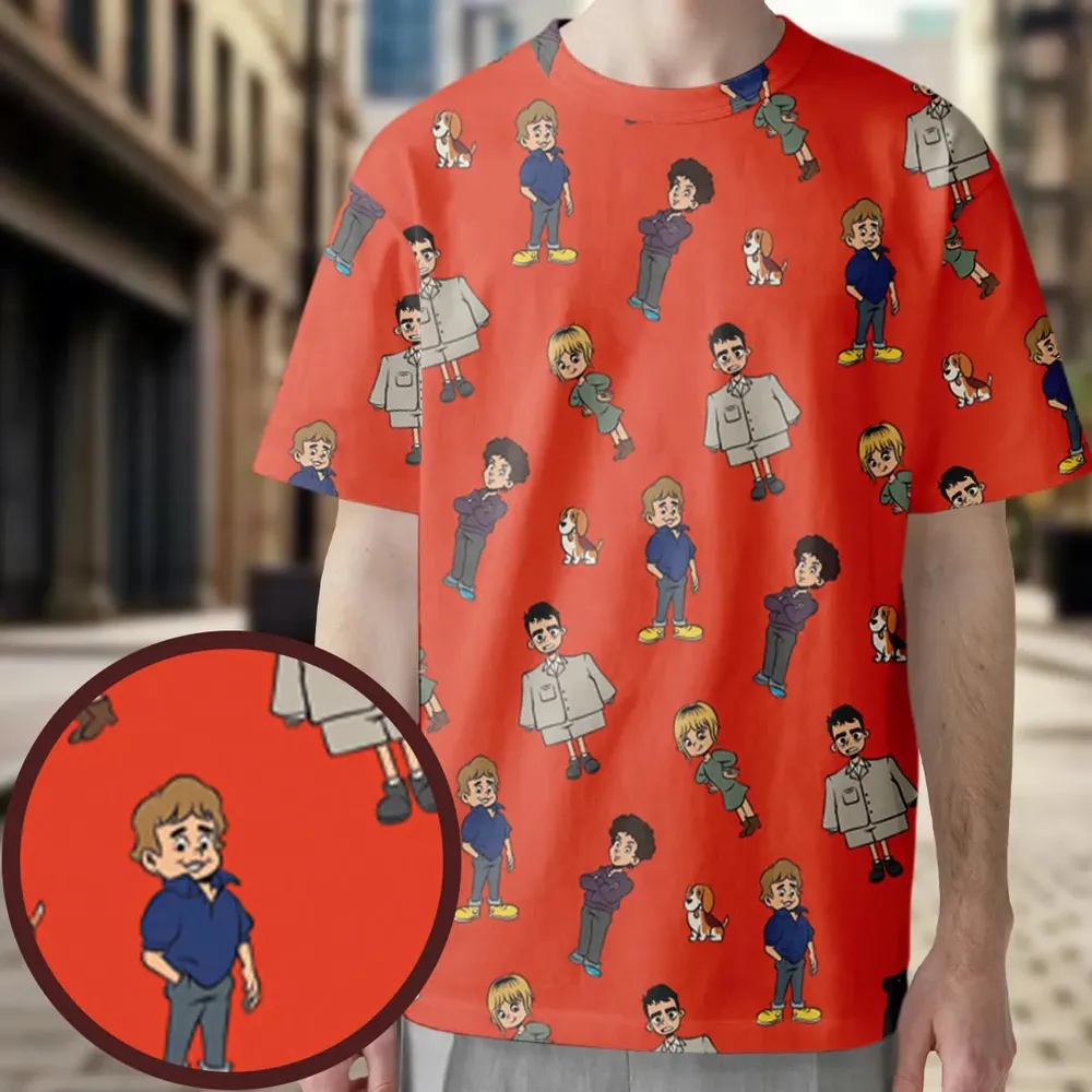 Lil Talking Heads All-Over Print Unisex T-Shirt - 3