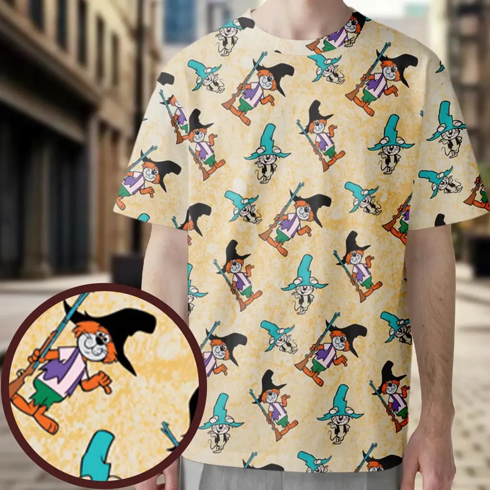 Punkin' Puss & Mushmouse All-Over Print Unisex T-Shirt - 3