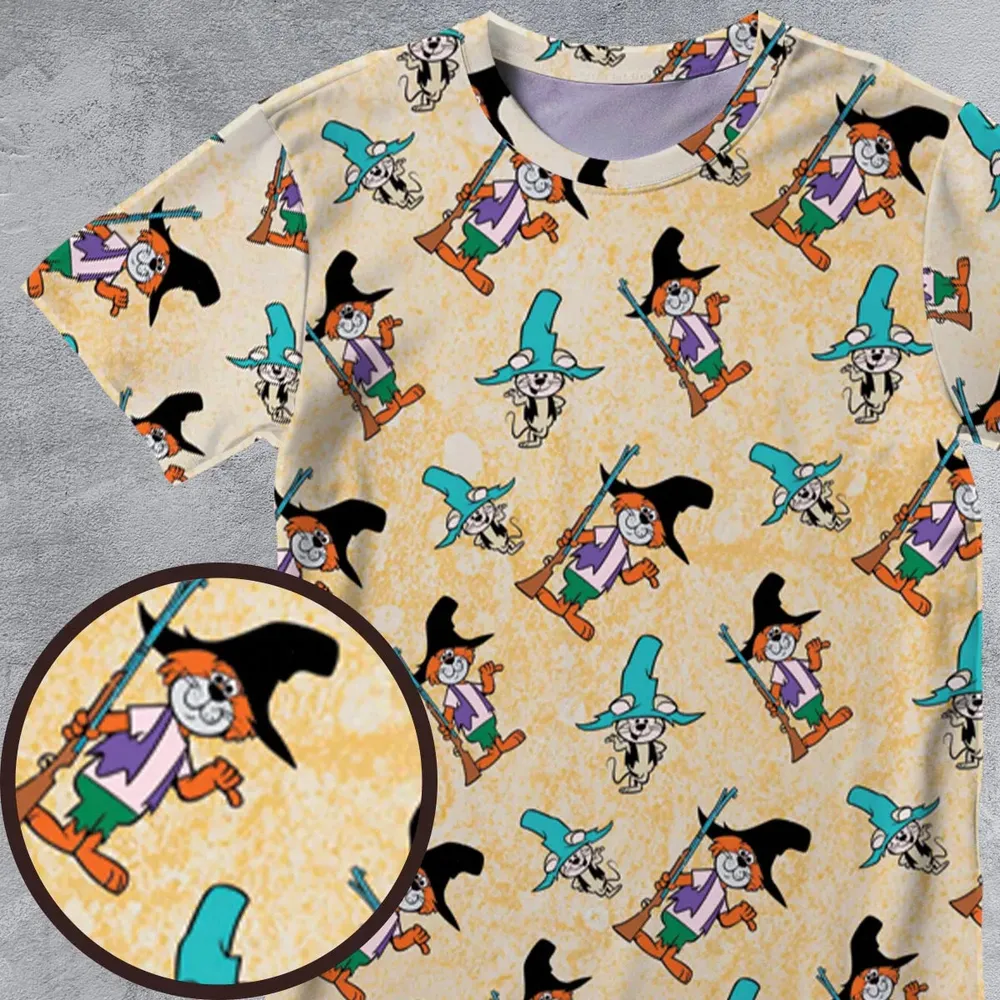Punkin' Puss & Mushmouse All-Over Print Unisex T-Shirt - 4