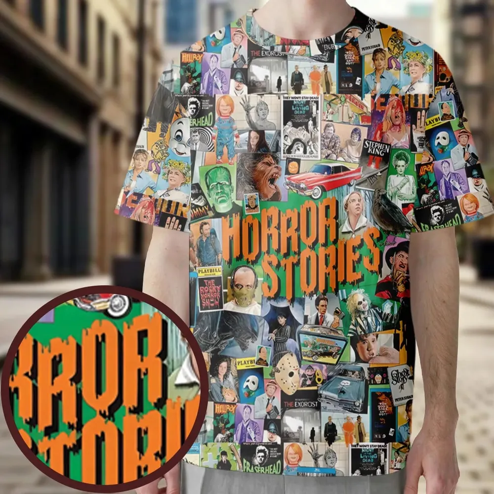 Horror Stories All-Over Print Unisex T-Shirt - 3