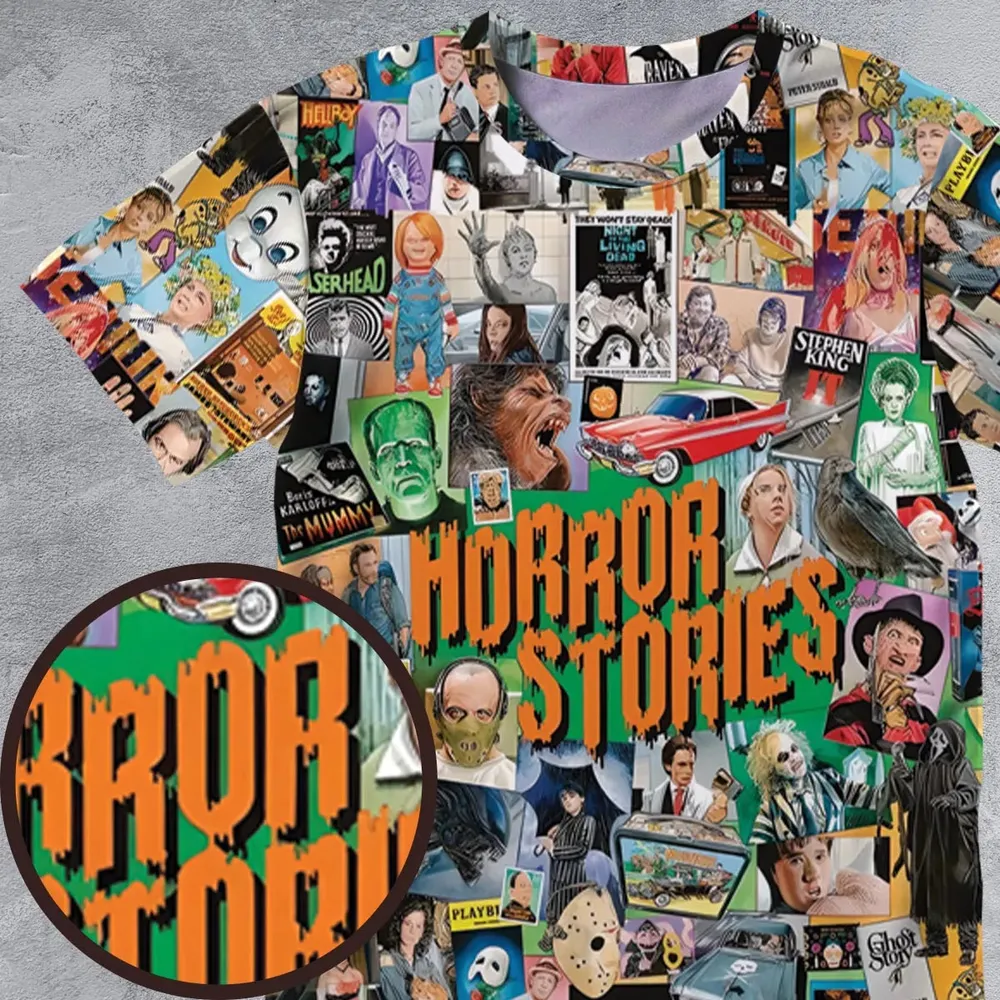 Horror Stories All-Over Print Unisex T-Shirt - 4