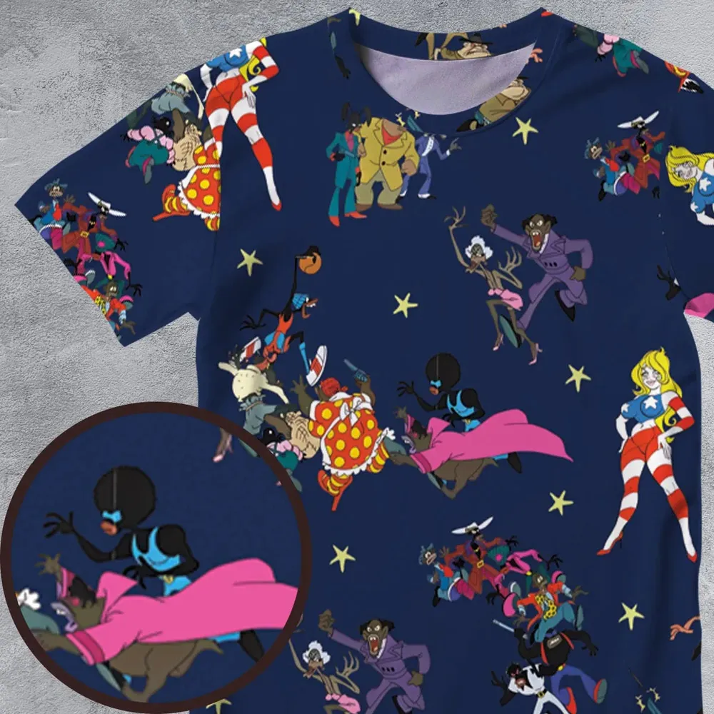 Coonskin Characters Ralph Baskin All-Over Print Unisex T-Shirt - 4