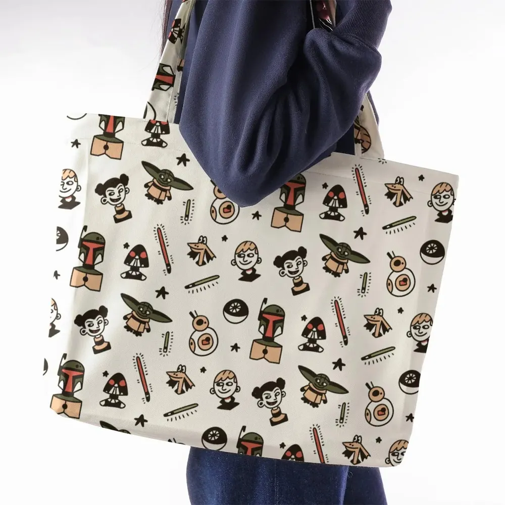 Retro Galaxy Star Wars Large Tote Bag - 2