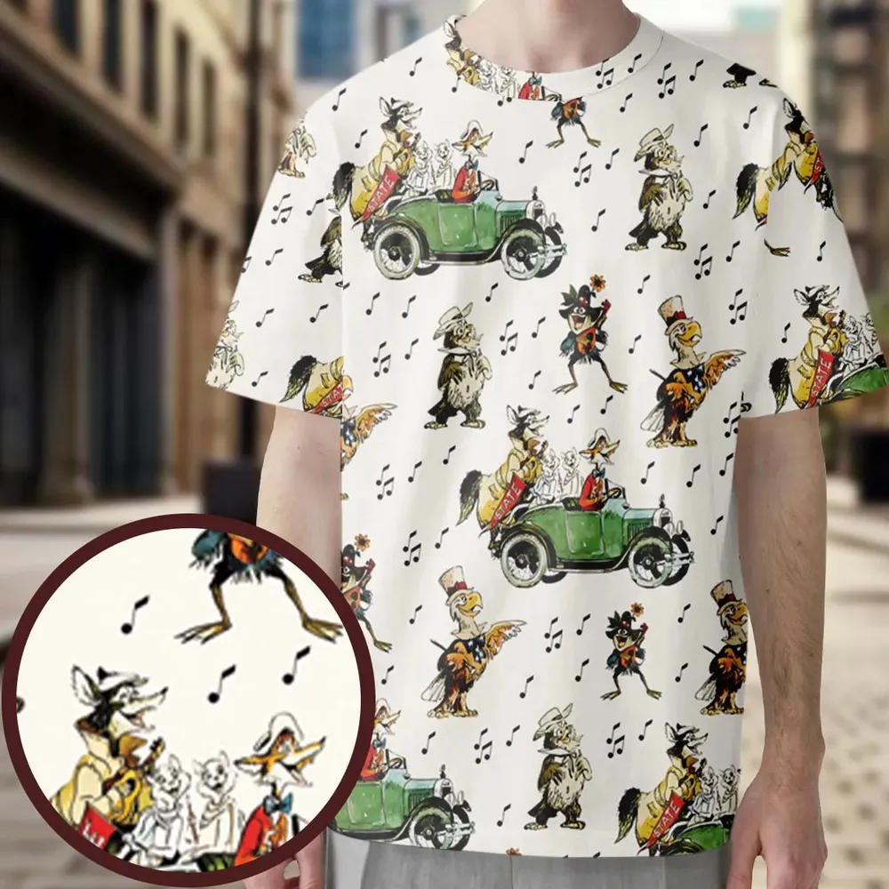 America Sings Characters All-Over Print Unisex T-Shirt - 3