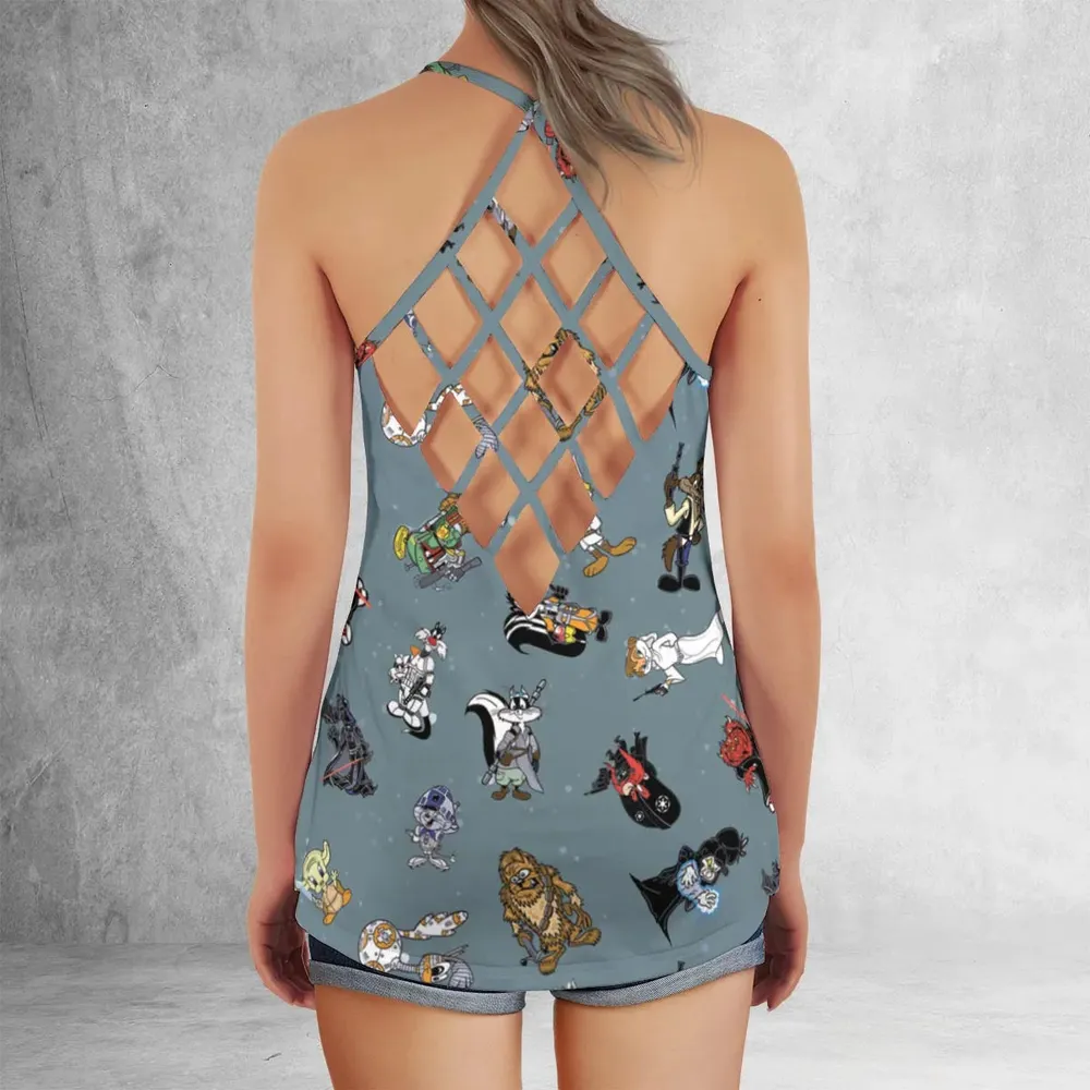Looney Wars Criss Cross Tank Top - 3