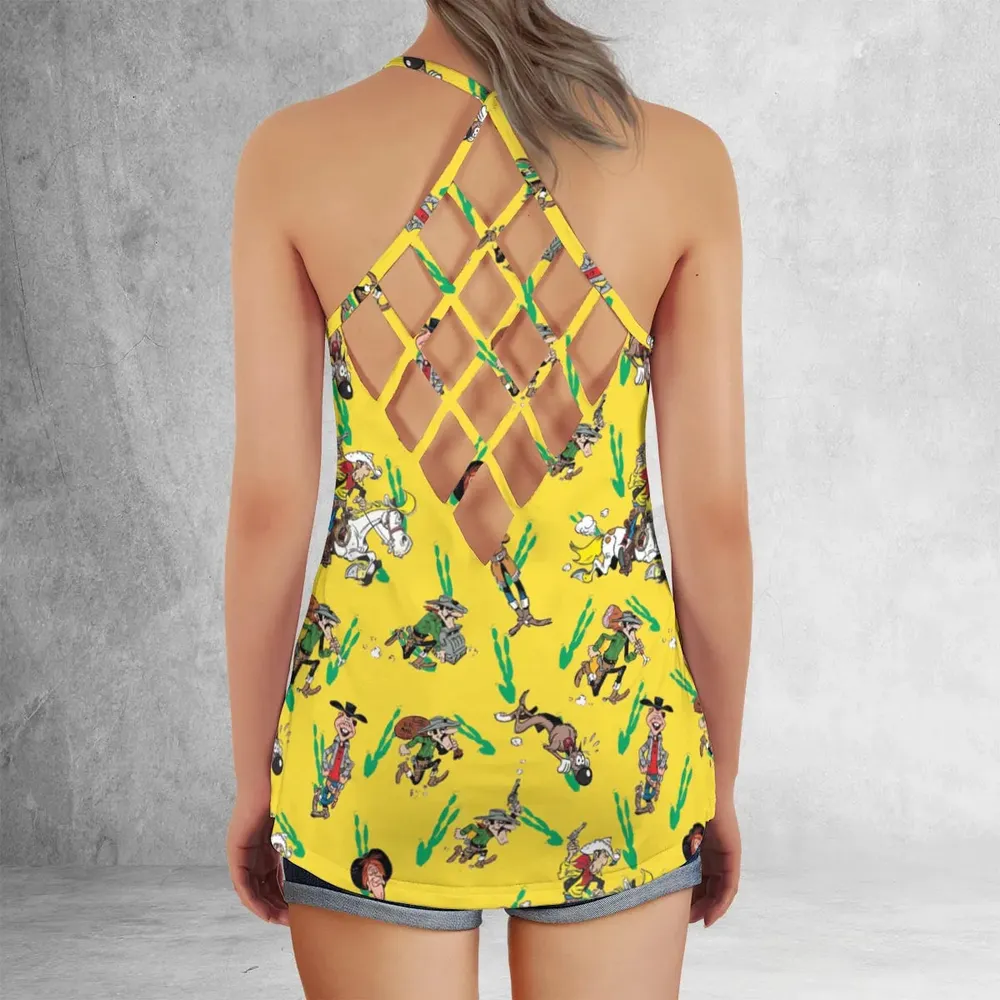 Dead End City Lucky Luke Criss Cross Tank Top - 3
