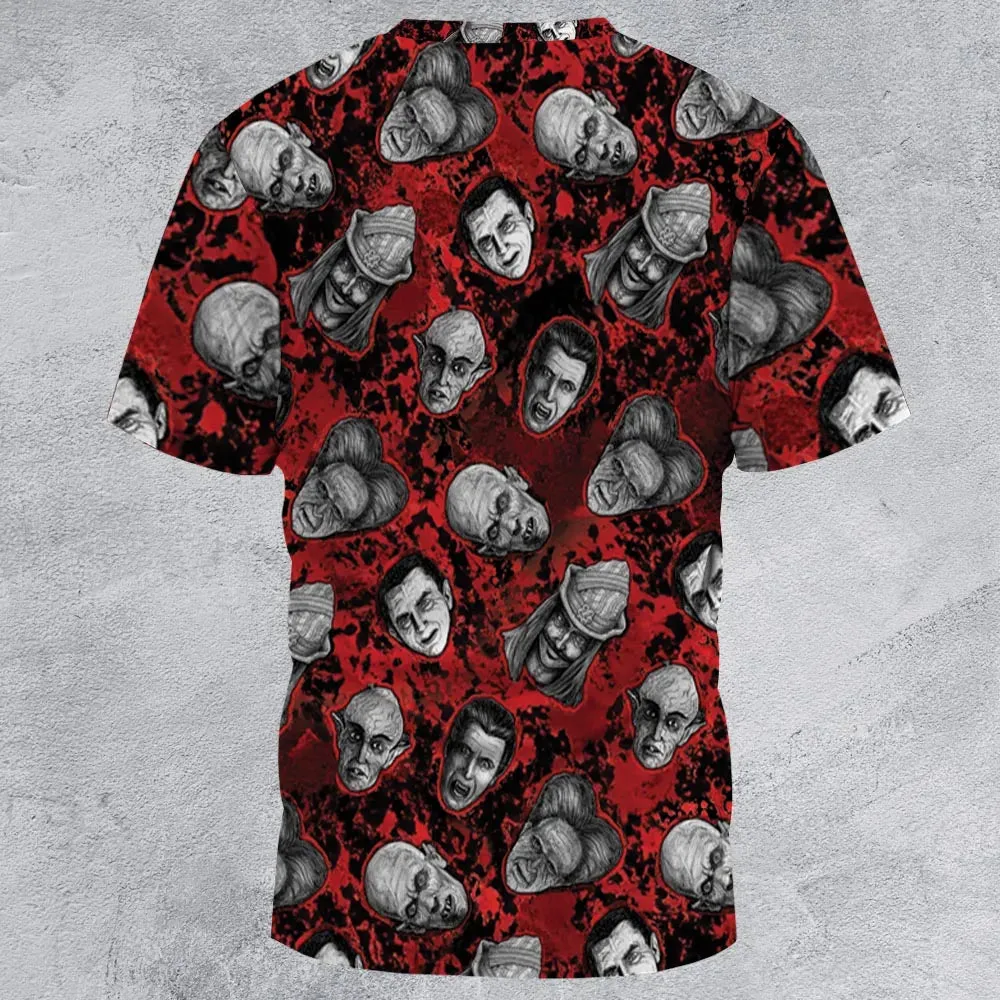Many Faces Of Dracula All-Over Print Unisex T-Shirt - 2