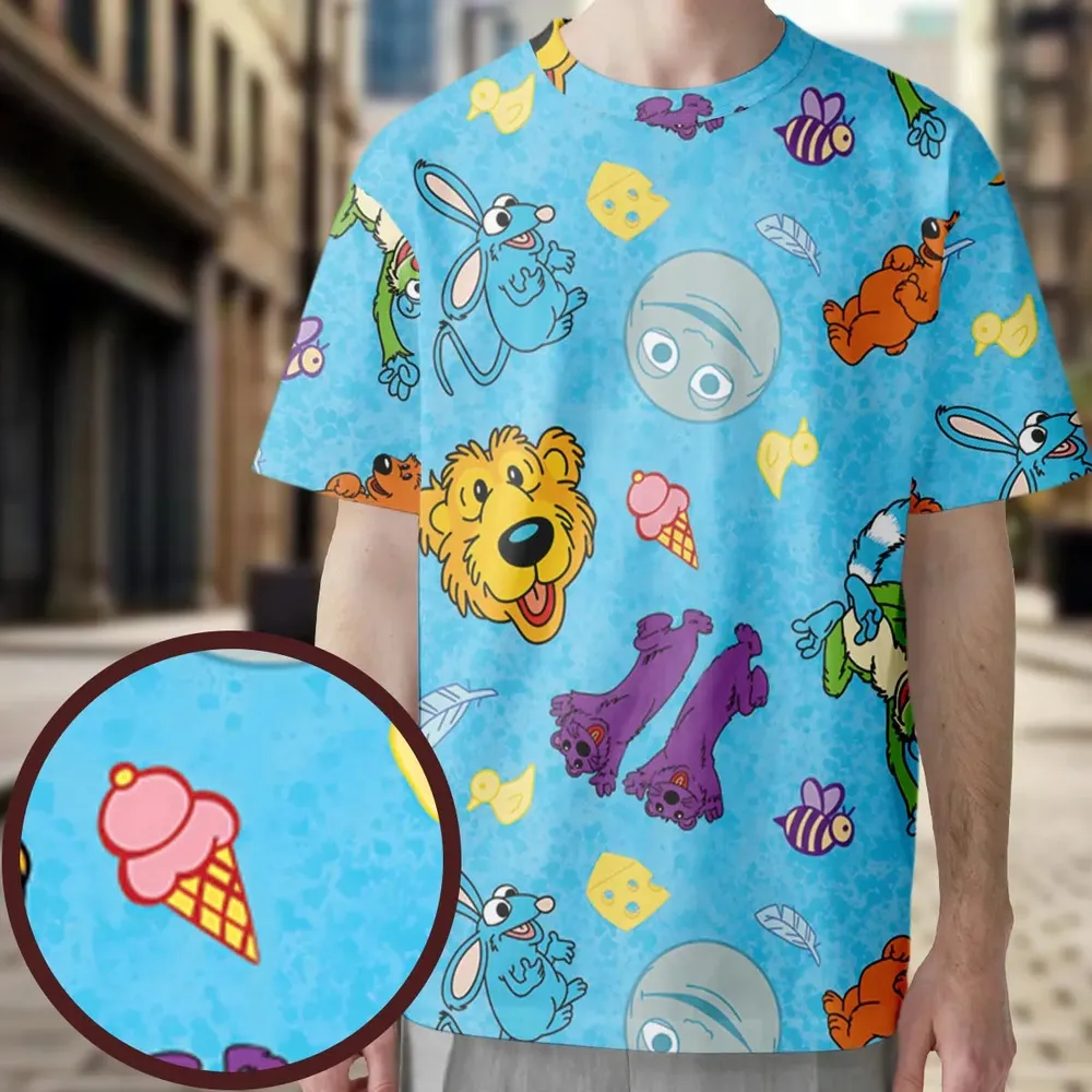 Bear in the Big Blue House All-Over Print Unisex T-Shirt - 3