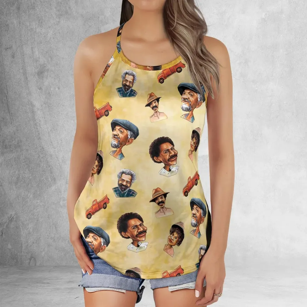 Sanford and Son Characters Criss Cross Tank Top - 2