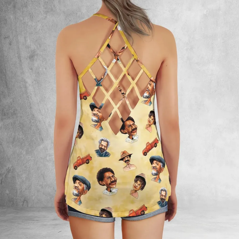 Sanford and Son Characters Criss Cross Tank Top - 3