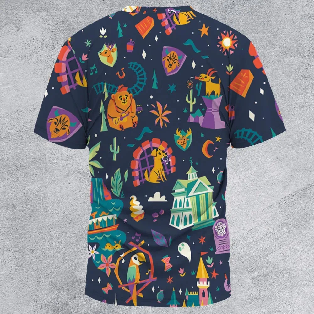 Magic Kingdom Theme All-Over Print Unisex T-Shirt - 2