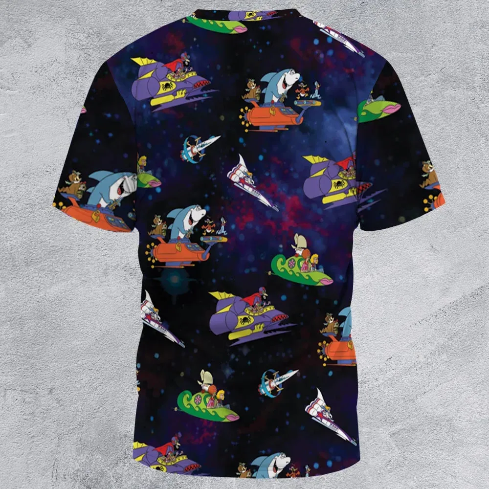 Yogi’s Space Race All-Over Print Unisex T-Shirt - 2