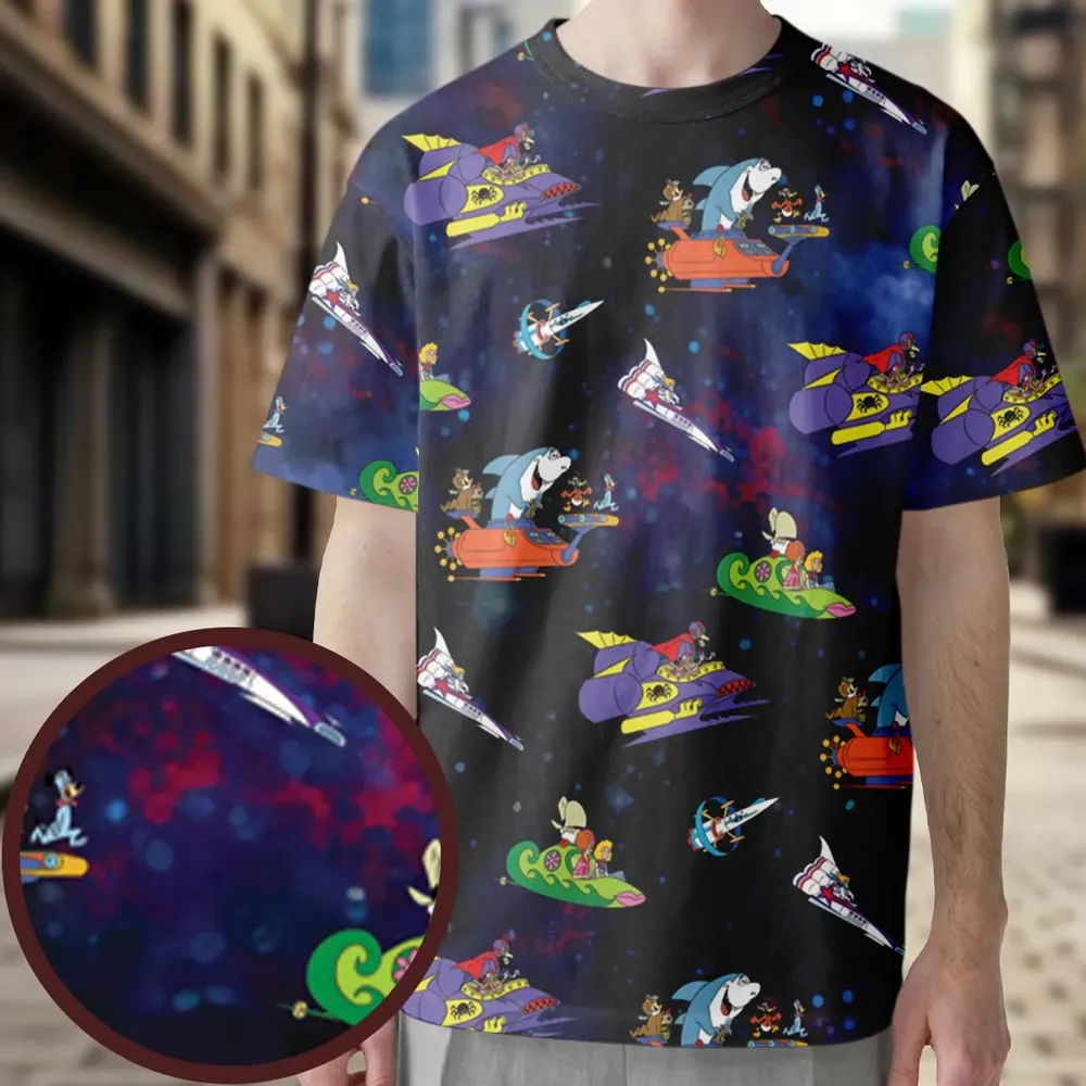 Yogi’s Space Race All-Over Print Unisex T-Shirt - 3