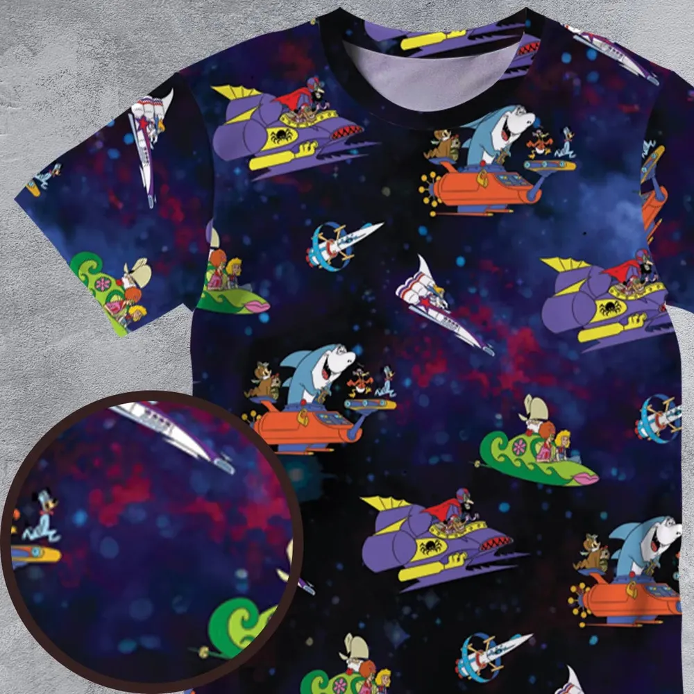 Yogi’s Space Race All-Over Print Unisex T-Shirt - 4