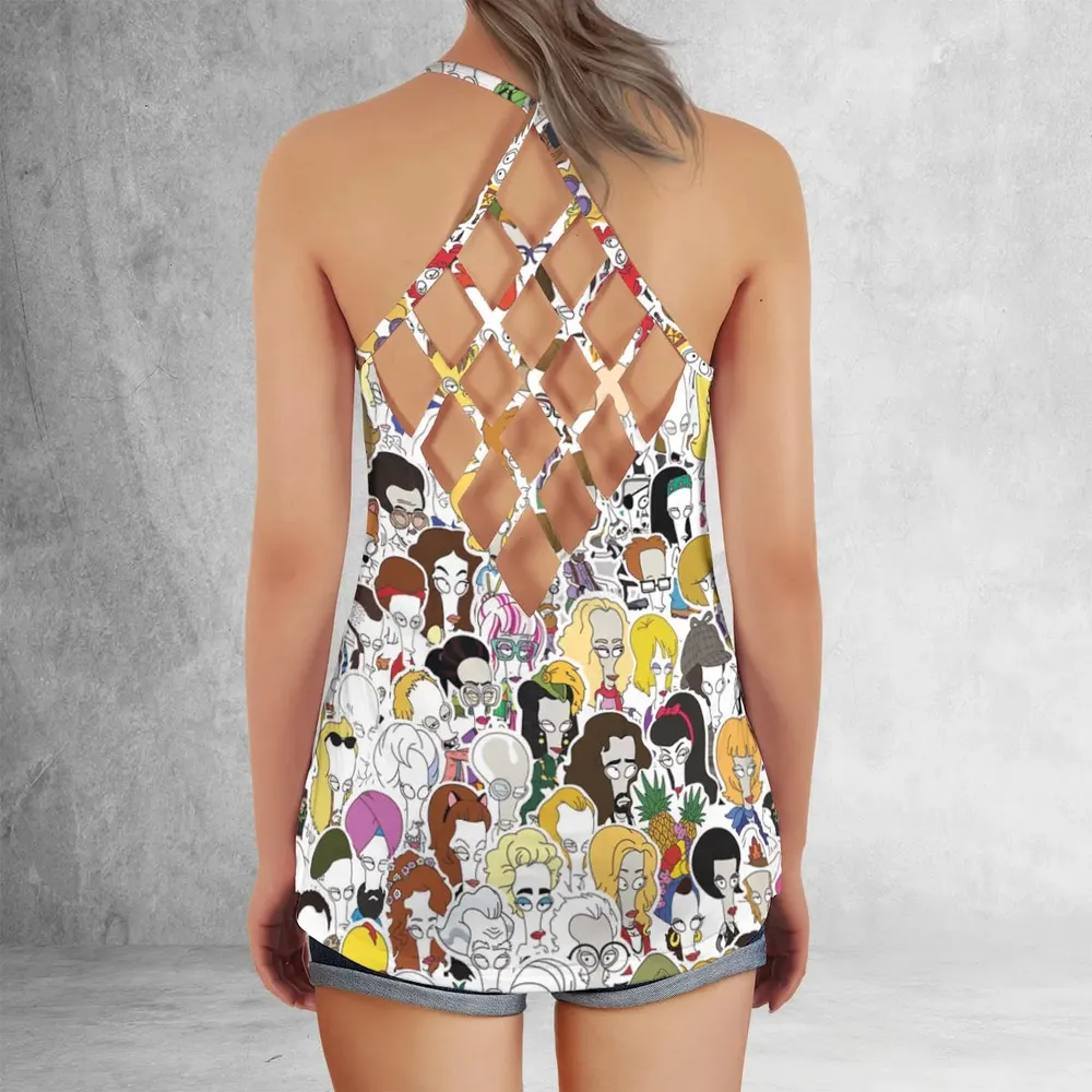 Roger the Alien American Dad Criss Cross Tank Top - 3
