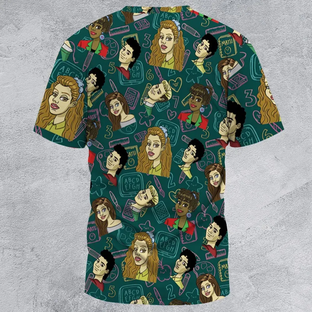 Class of 93' Saved By The Bell All-Over Print Unisex T-Shirt - 2