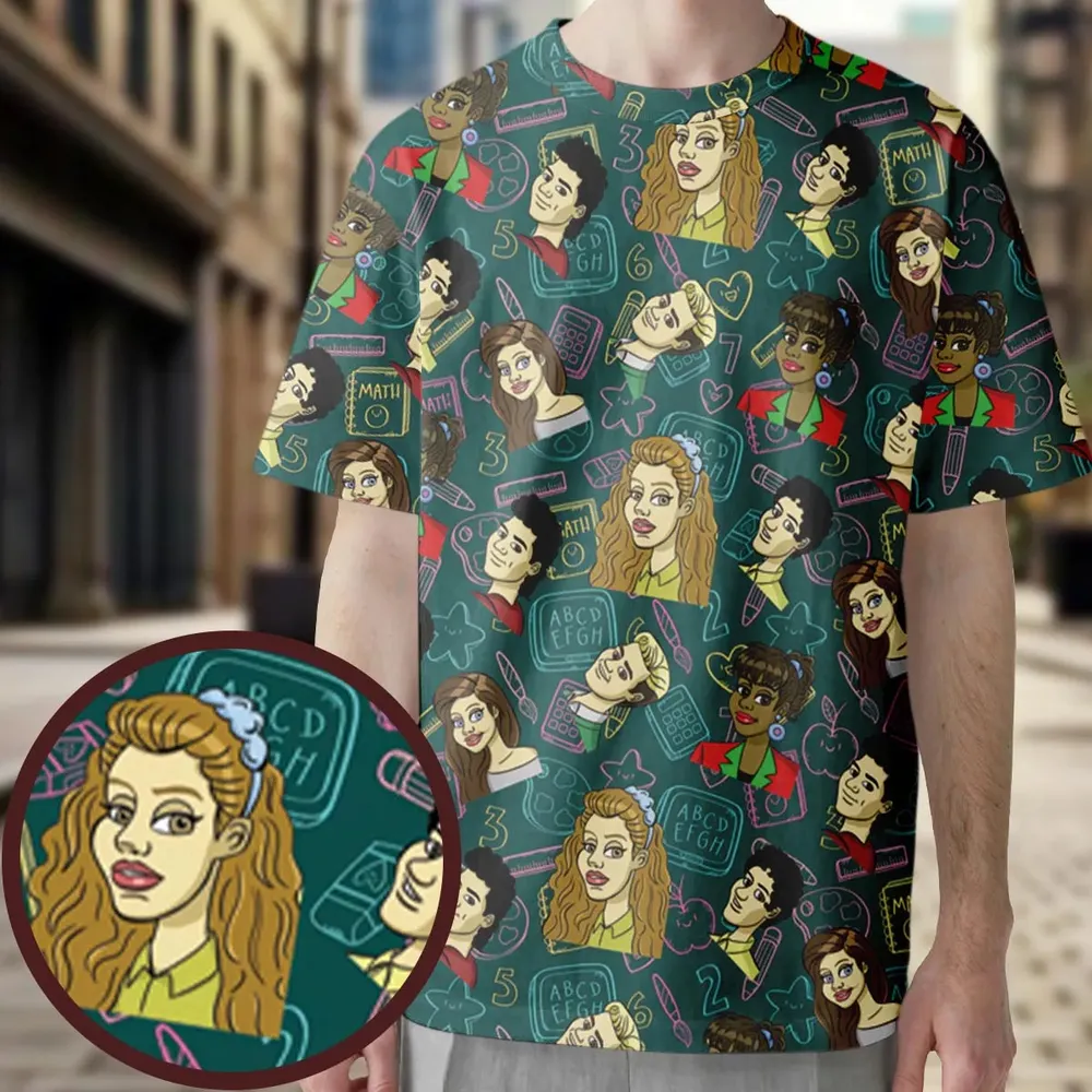 Class of 93' Saved By The Bell All-Over Print Unisex T-Shirt - 3