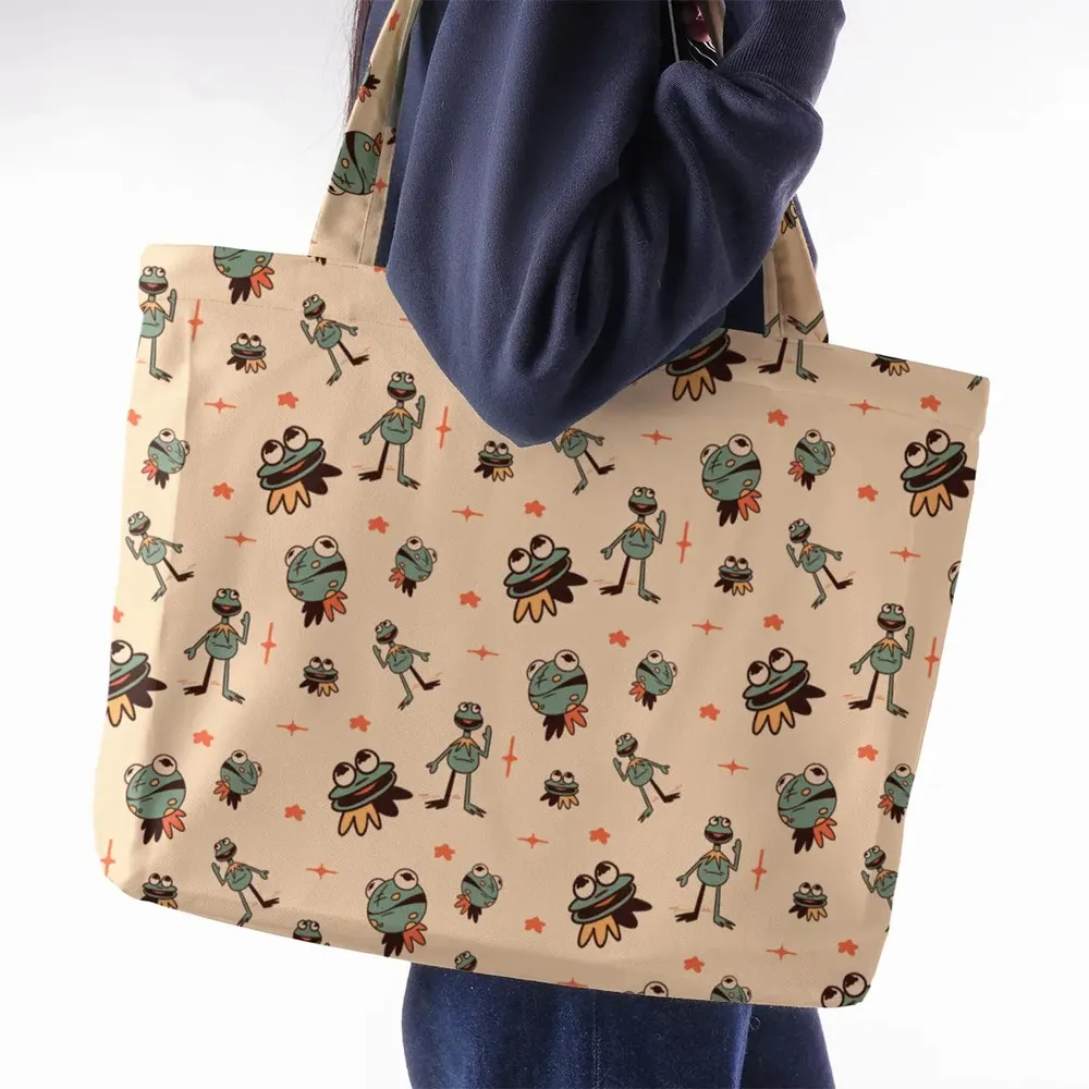 Kermit The Frog Doodles Large Tote Bag - 2