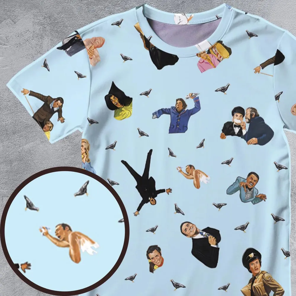 High Anxiety Characters All-Over Print Unisex T-Shirt - 4