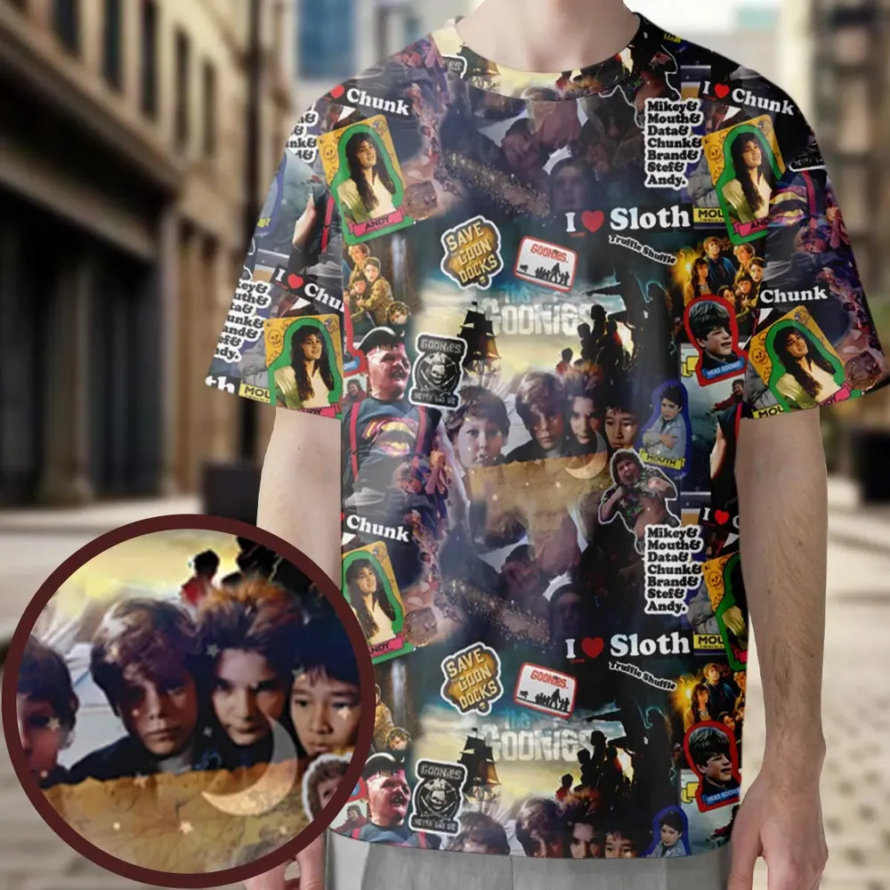 Goonies Rule The Goonies All-Over Print Unisex T-Shirt - 3
