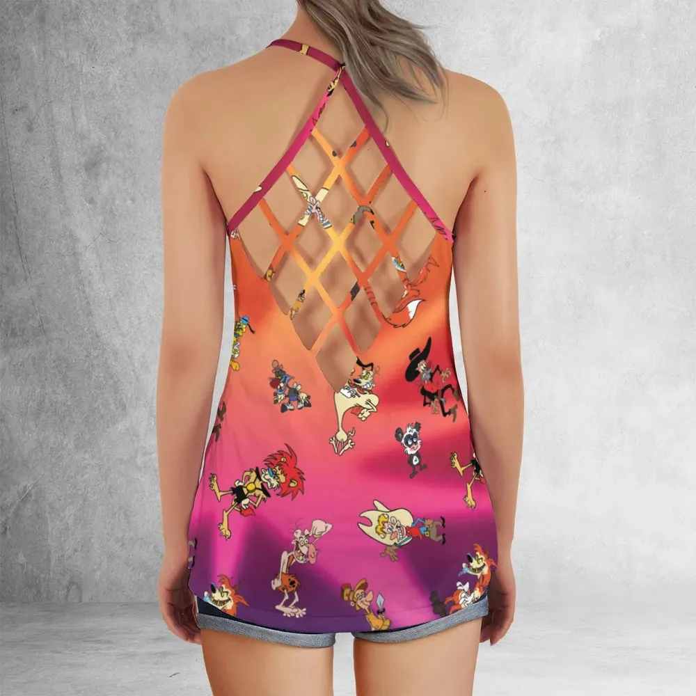 The Wacky World of Tex Avery Characters Criss Cross Tank Top - 3
