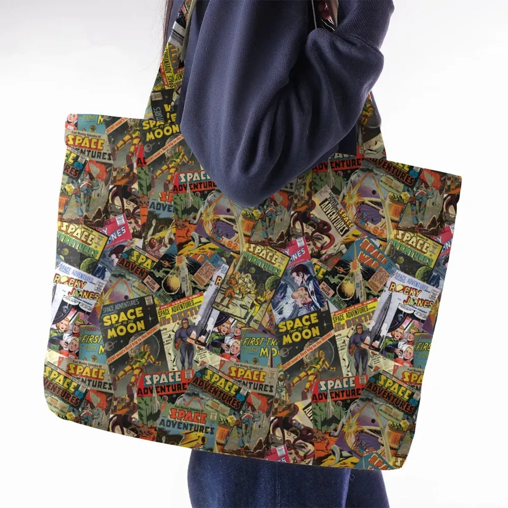Comic-Con Cartoon Large Tote Bag - 2