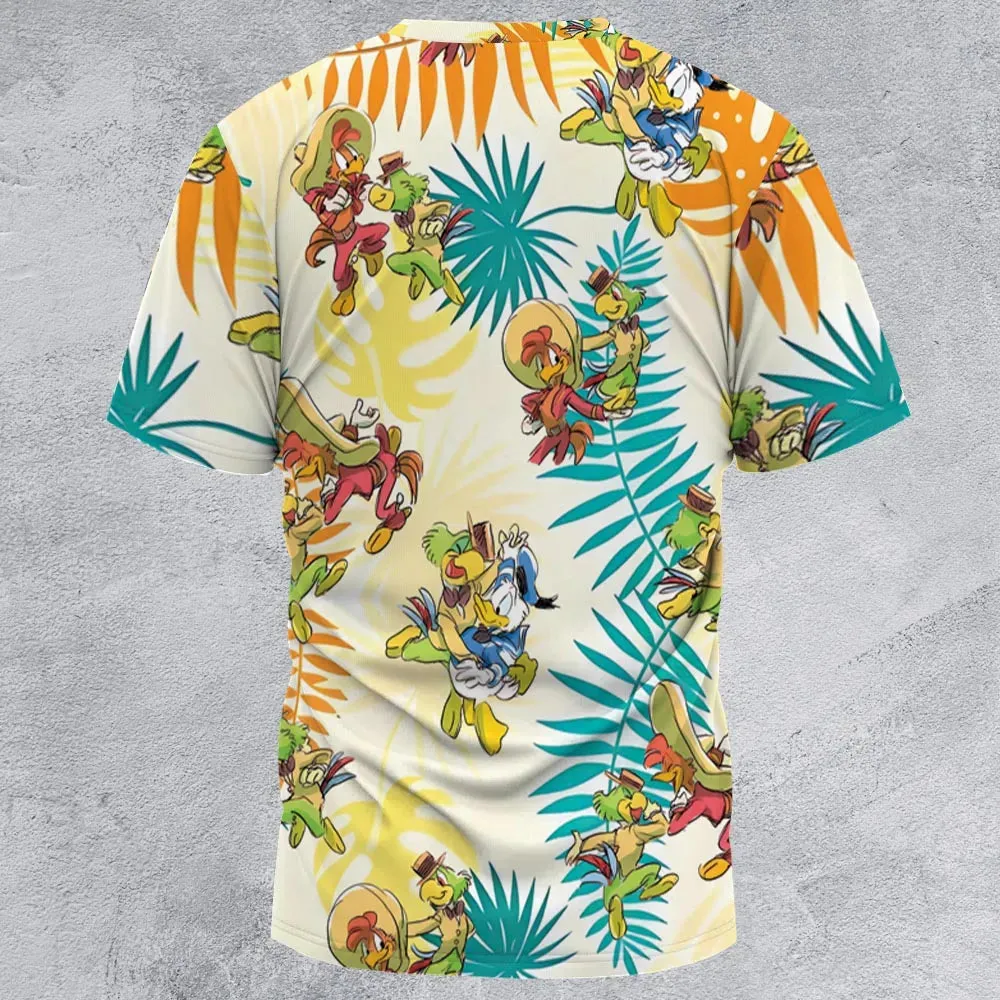 Tropical The Three Caballeros All-Over Print Unisex T-Shirt - 2