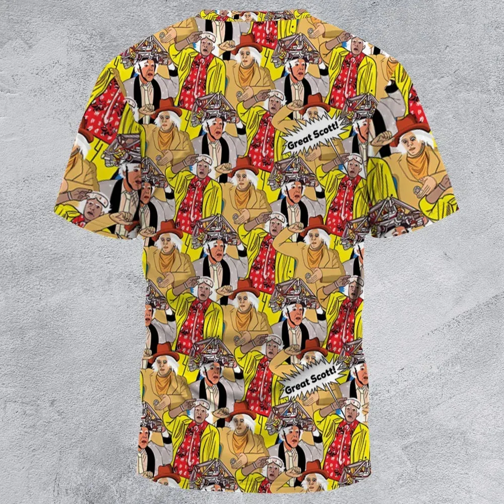 Great Scott Back to the Future All-Over Print Unisex T-Shirt - 2