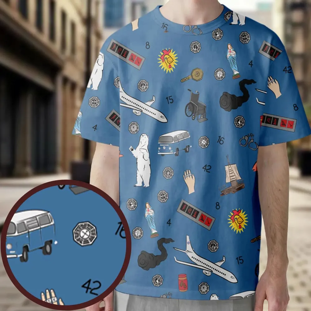 Get Lost Again Lost TV Show All-Over Print Unisex T-Shirt - 3