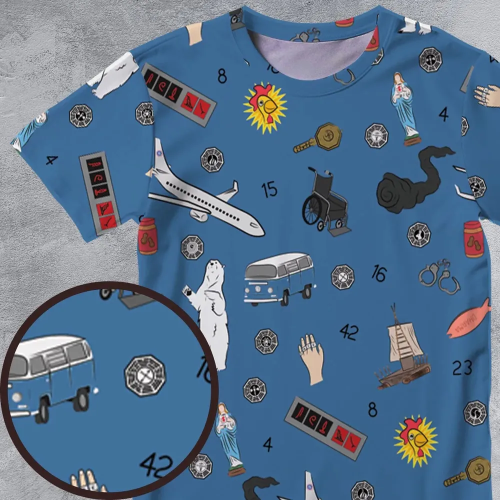 Get Lost Again Lost TV Show All-Over Print Unisex T-Shirt - 4
