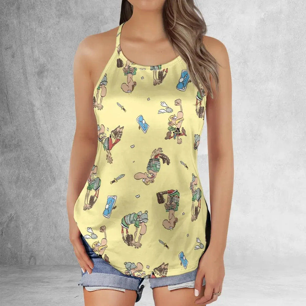 Gaulish Goodness Asterix Criss Cross Tank Top - 2