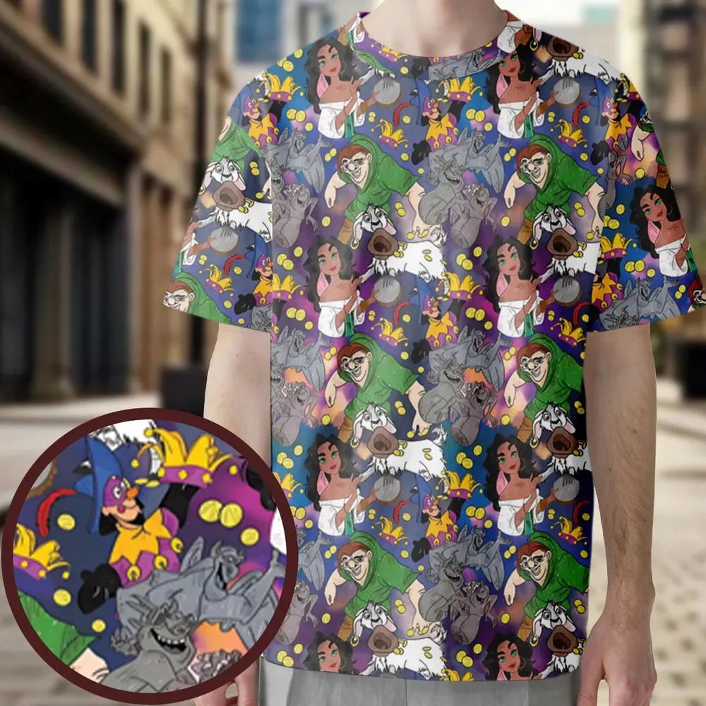 The Hunchback of Notre-Dame All-Over Print Unisex T-Shirt - 3