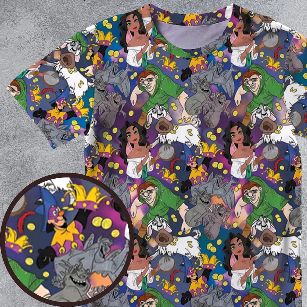 The Hunchback of Notre-Dame All-Over Print Unisex T-Shirt - 4