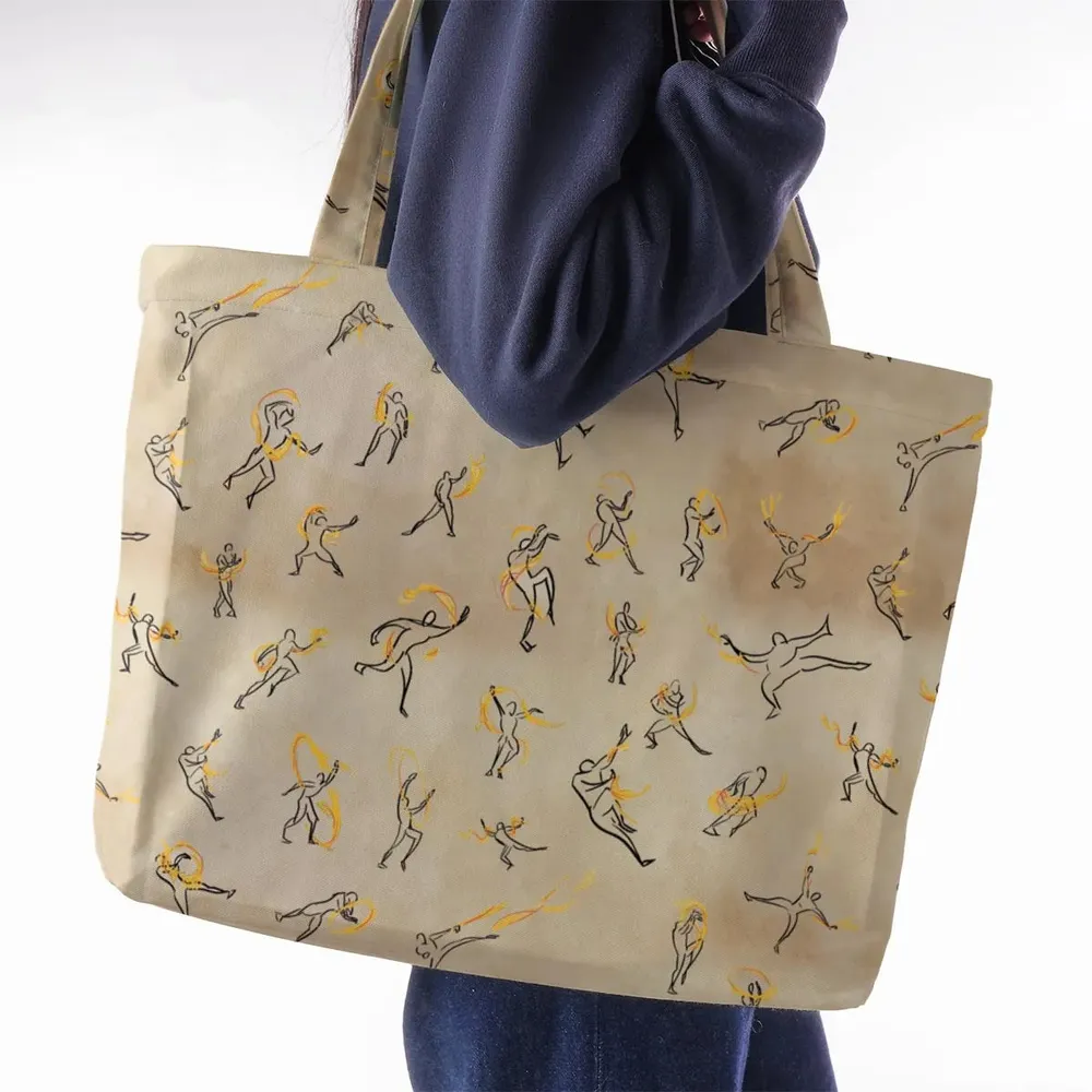 Fire Scroll Avatar The Last Airbender Large Tote Bag - 2