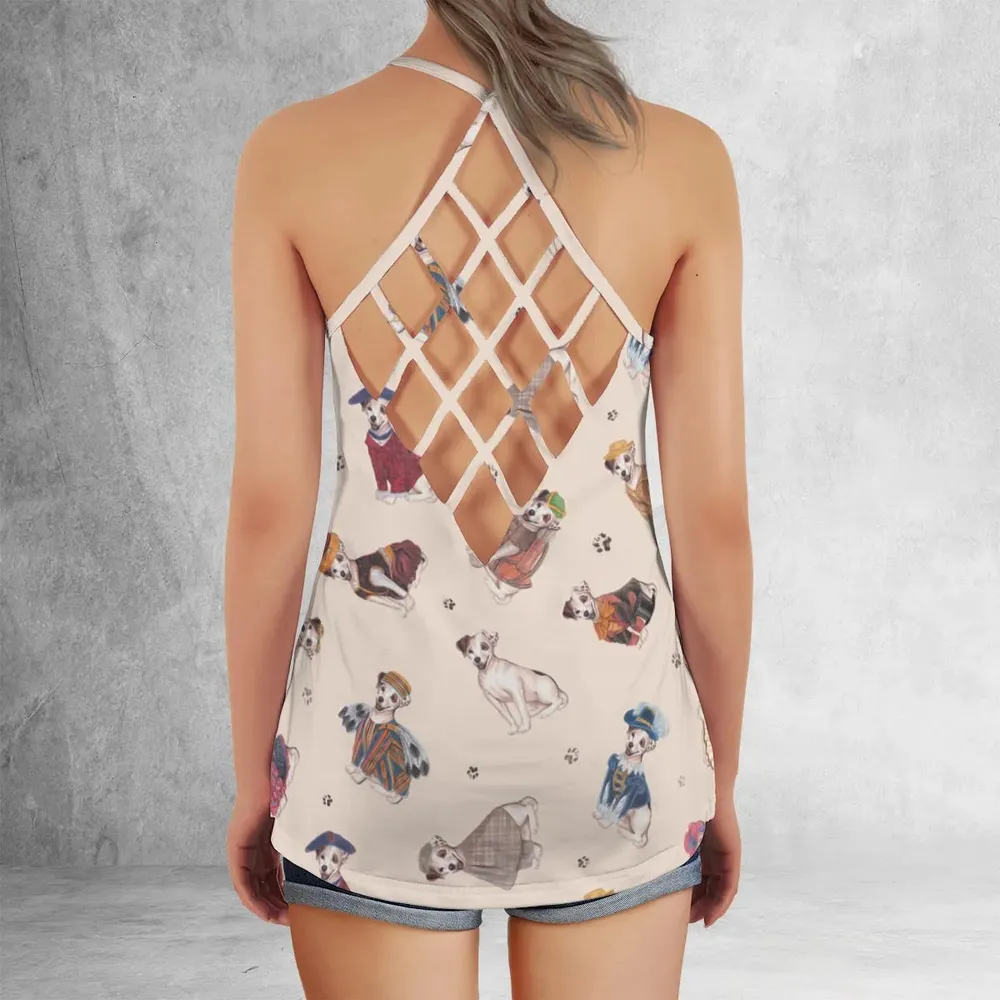 MagiCloth Costume Wishbone Criss Cross Tank Top - 3
