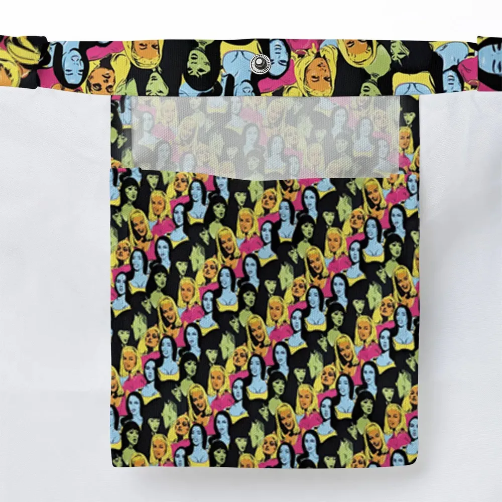 Retro Superwomen Belted Buckled and Booted Large Tote Bag - 3