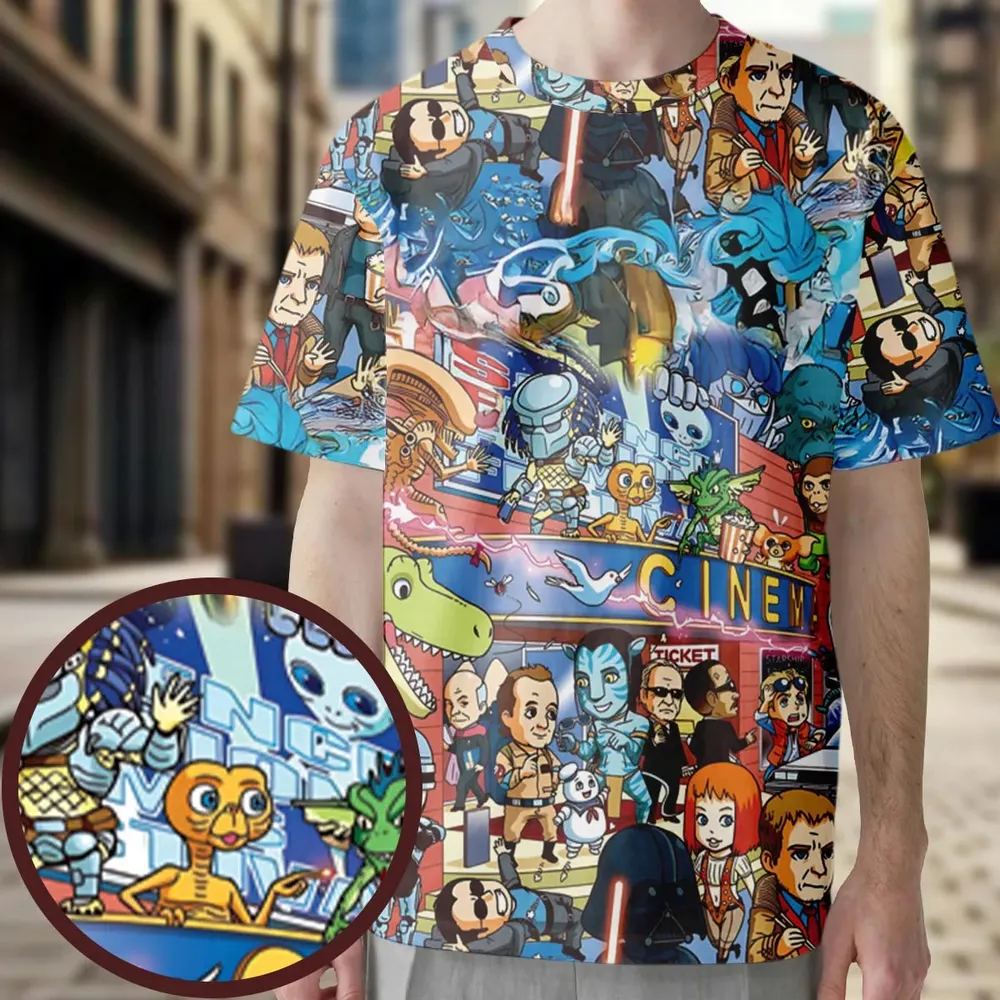 A Space Odyssey All-Over Print Unisex T-Shirt - 3